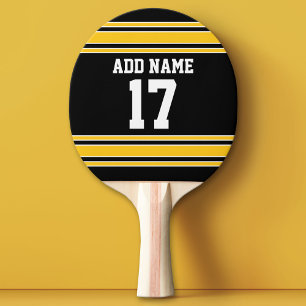 Team Jersey with Custom Name and Number Ping Pong Paddle