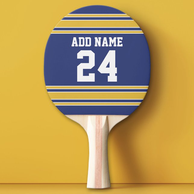 Team Jersey with Custom Name and Number Ping Pong Paddle (Custom Ping Pong Paddle - Team or College colors Sports Jersey)