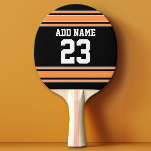 Team Jersey with Custom Name and Number Ping Pong Paddle