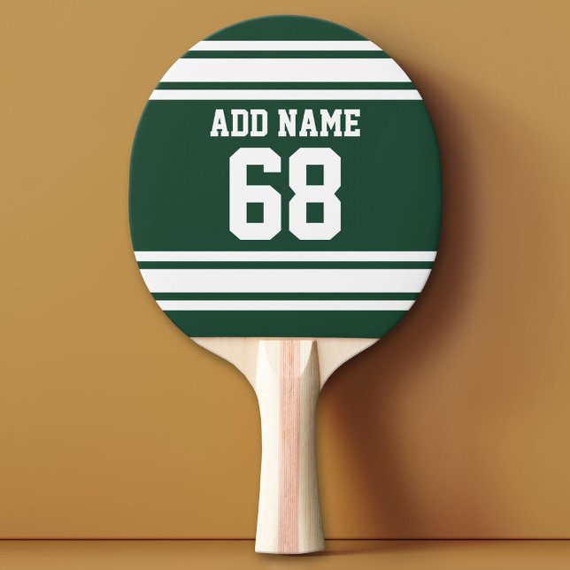 Team Jersey with Custom Name and Number Ping Pong Paddle (Custom Ping Pong Paddle - Team or College colors Sports Jersey)