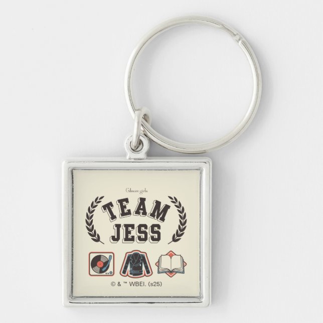Team Jess Gilmore Girls Design Key Ring (Front)