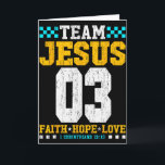 Team Jesus 03 Faith Hope Love Christian Bible Vers Card<br><div class="desc">Team Jesus 03 Faith Hope Love Christian Bible Verse</div>
