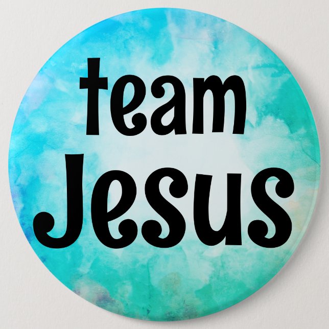 team Jesus 6 Cm Round Badge (Front)