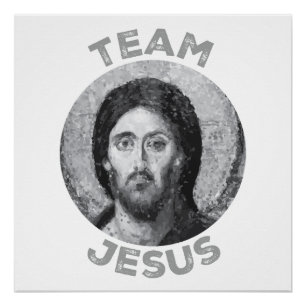 Team Jesus: Christ Pantocrator Icon Poster