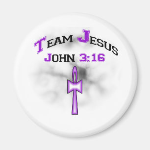 Team Jesus Christian John 316 Magnet