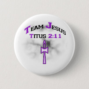 Team Jesus Christian Titus 211 6 Cm Round Badge