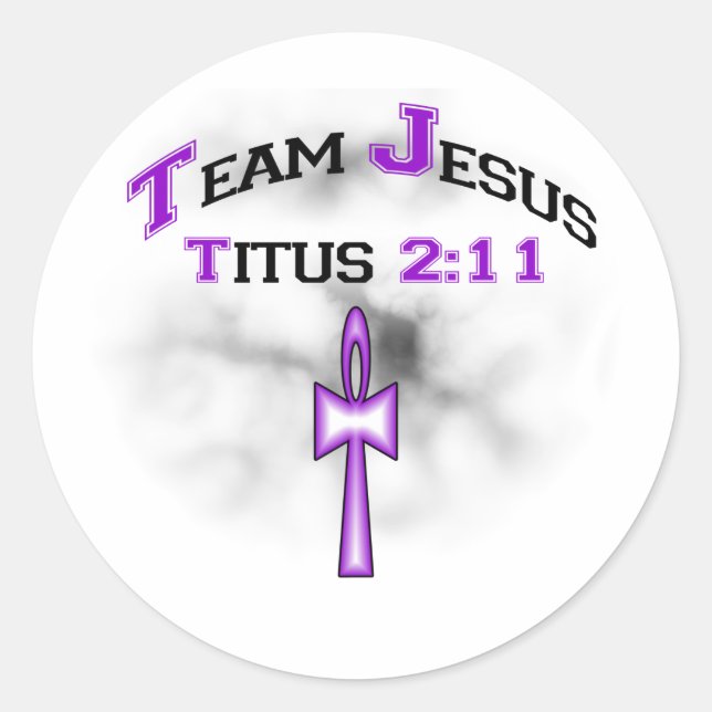 Team Jesus Christian Titus 211 Classic Round Sticker (Front)