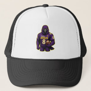 Team JESUS Football 8 - Christian Trucker Hat