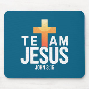 Team Jesus John 3_16 - Christian Religious Bible C Mouse Pad