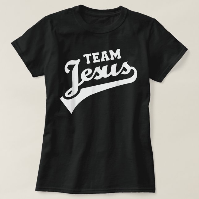 Team Jesus Lifetime Member funny tshirt Christian  (Design Front)