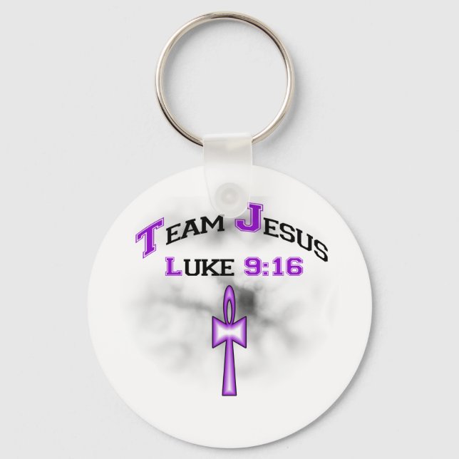 Team Jesus Luke 916 Key Ring (Front)
