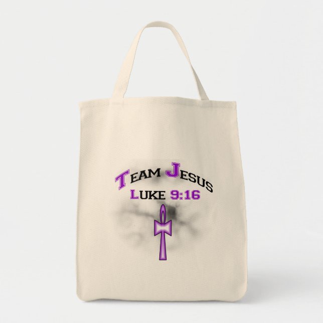 Team Jesus Luke 916 Tote Bag (Front)