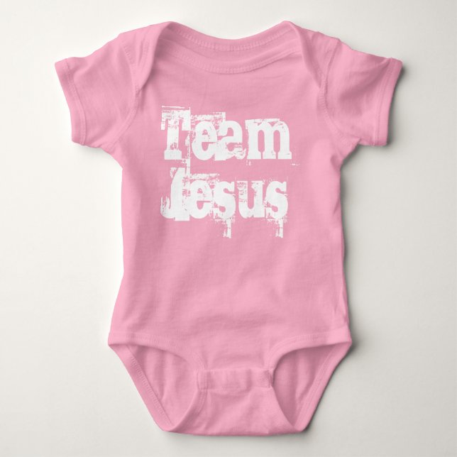 Team Jesus Onsie Baby Bodysuit (Front)