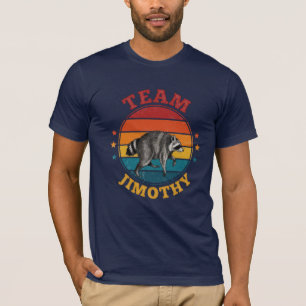 Team Jimothy the Raccoon Legend Gold Red Blue T-Shirt