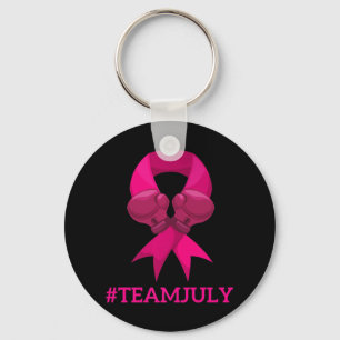 TEAM JULY Breast Cancer Awareness Premium T-Shirt7 Key Ring