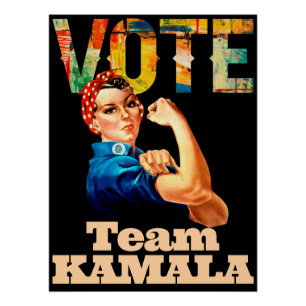 Team Kamala 2024 Nasty Women Vote Political Poster