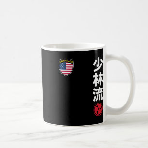 Team Karate Shorin Ryu Usa Flag Japanese Martial A Coffee Mug