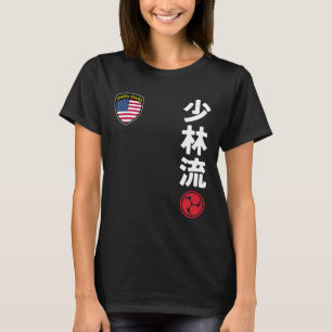 Team Karate Shorin Ryu Usa Flag Japanese Martial A T-Shirt