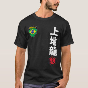 Team Karate Uechi Ryu Brazil Flag Japanese Martial T-Shirt