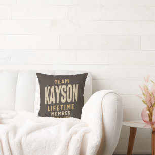 Team Kayson Lifetime Member Personalised Name  Cushion