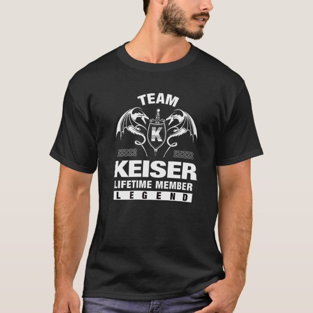Team Keiser Lifetime Member T-Shirt (Front)
