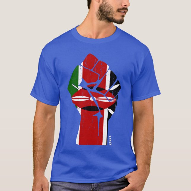 Team Kenya Flagee vintage T-Shirt (Front)