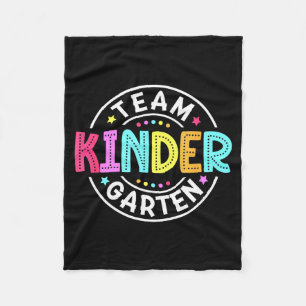 Team Kindergarten Teacher Back to School Fleece Blanket