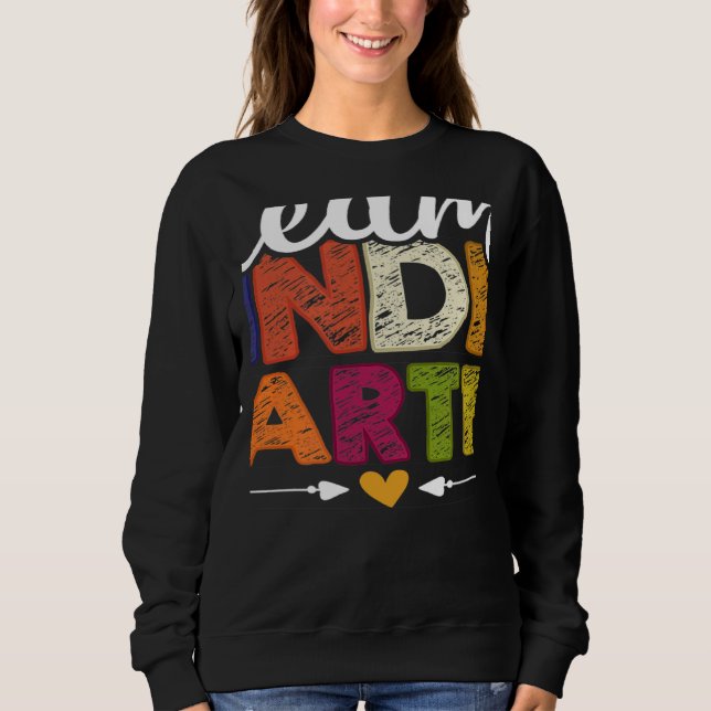 Team Kindergarten Teacher Students Back To School Sweatshirt (Front)