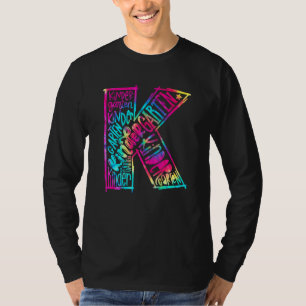 Team Kindergarten Typography Tie Dye Back To Schoo T-Shirt