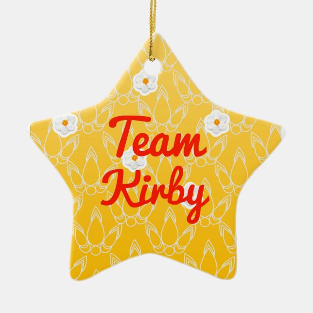 Team Kirby Ceramic Ornament (Front)