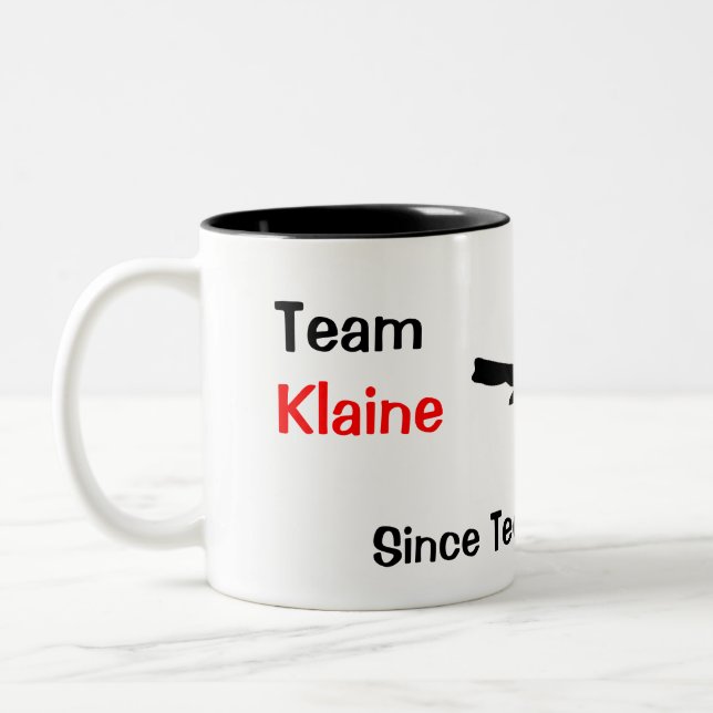 Team Klaine Two-Tone Coffee Mug (Left)