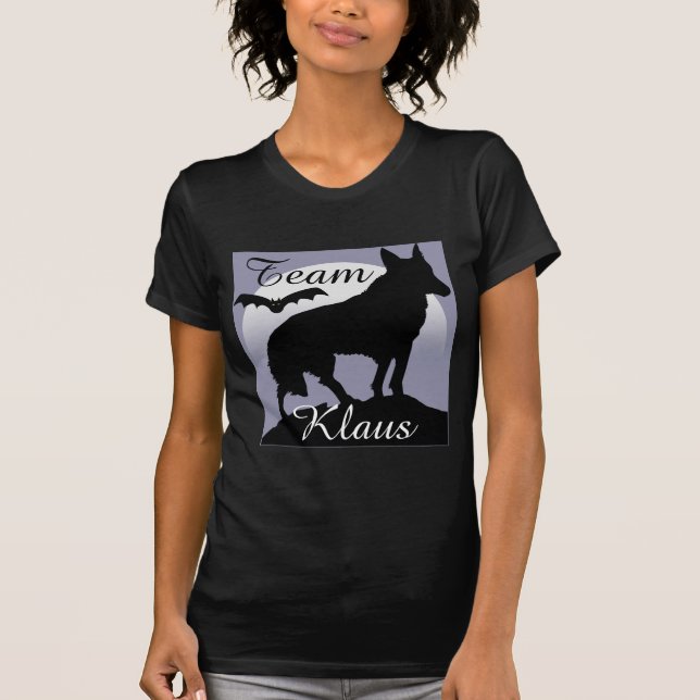 Team Klaus, Vampire Bat and Wolf Shirt (Front)