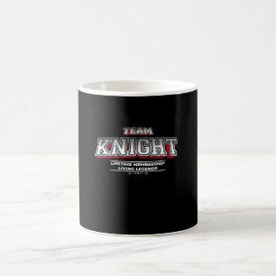Team KNIGHT Family Surname Last Name Member Coffee Mug