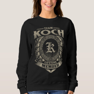 Team KOCH Lifetime Member Surname KOCH Family Vint Sweatshirt