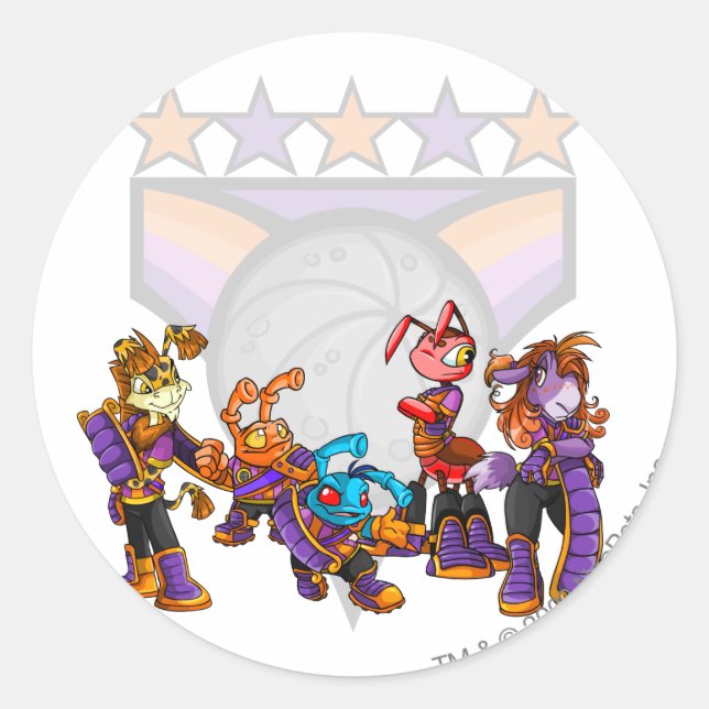 Team Kreludor Group Classic Round Sticker (Front)