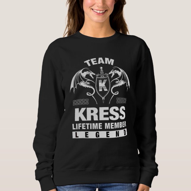 Team Kress Lifetime Member   Sweatshirt (Front)