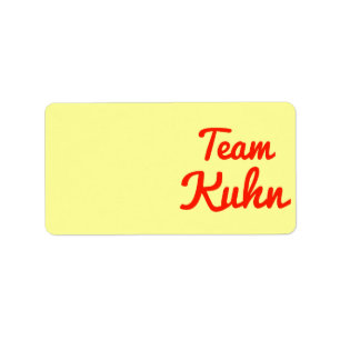 Team Kuhn Label
