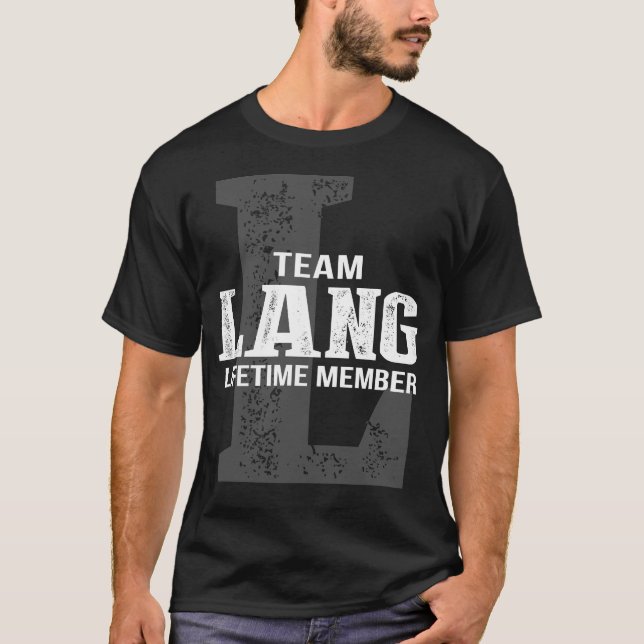 Team LANG Lifetime Member T-Shirt (Front)