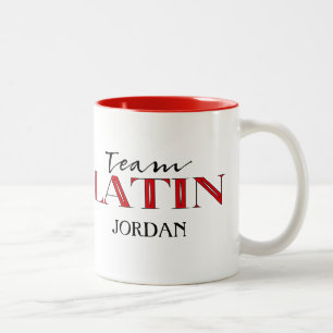 Team Latin Personalised Ballroom Dance Two-Tone Coffee Mug