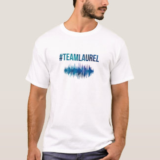 Team Laurel Abstract Blue Sound Waves T-Shirt