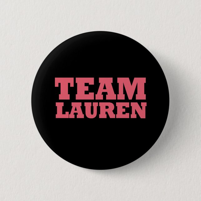 Team Lauren 6 Cm Round Badge (Front)