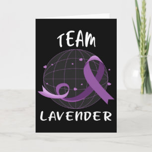 Team Lavender For Cancer Awareness World Cancer Da Card