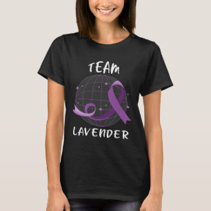 Team Lavender For Cancer Awareness World Cancer Da T-Shirt