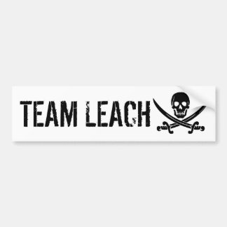 Team Leach Bumper Sticker (black on white)
