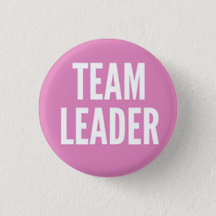 Team Leader 3 Cm Round Badge