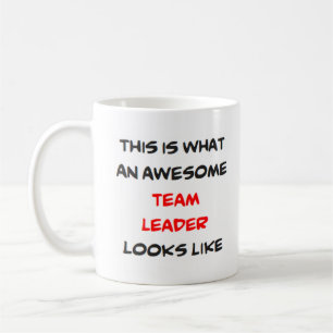 team leader, awesome coffee mug