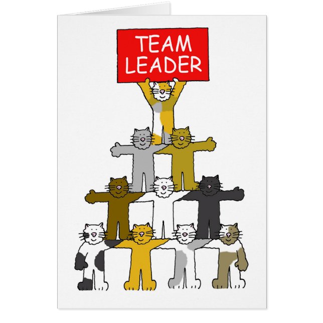 Team Leader Cartoon Cats (Front)