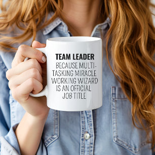 Team Leader Gift, Funny Team Leader Mug, New Team  Two-Tone Coffee Mug