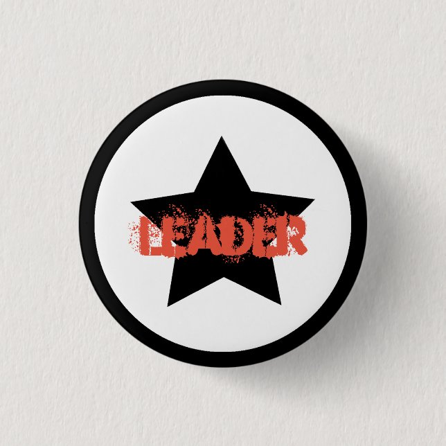 Team Leader Leader Star Button Pin (Front)