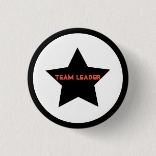 Team Leader Star Button Pin